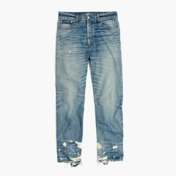 Madewell Rivet & Thread High Rise Slim Boyjeans - Picture 2 of 5